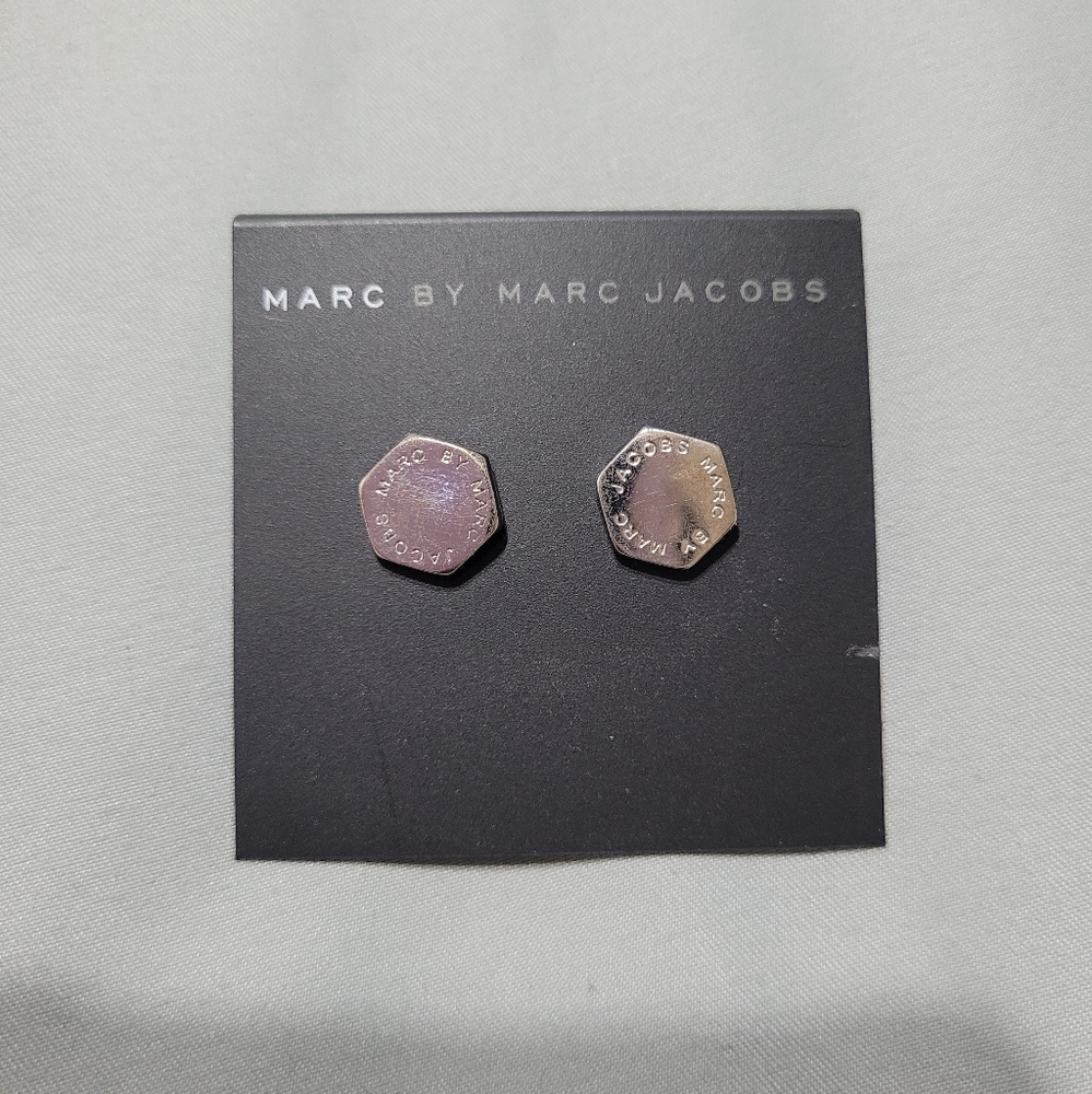Brand new Marc Jacobs silver earrings